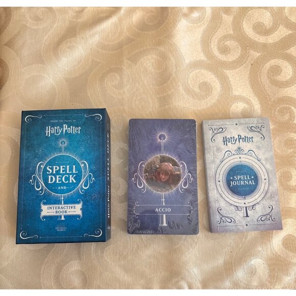 Harry Potter Spell Deck & Interactive Book Set Gift Collector Magic - Picture 5 of 8